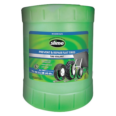 Tire Sealant, Liquid, 5 gal, Bucket, Green MPN:SDSB-5G