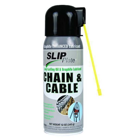 12 oz, Aerosol Can, Mineral Oil, Black MPN:CHAINCABLE-6CS