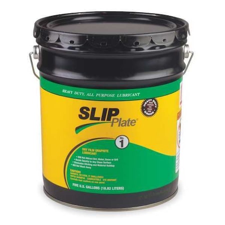Dry Film Lubricant, 5 gal., Pail, Mineral Spirits, Black MPN:SLIP1-5GB