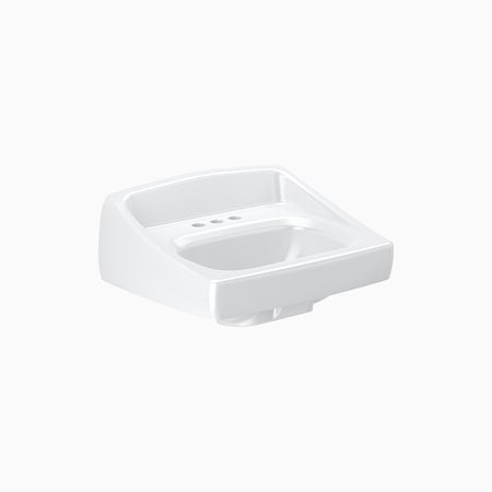 Bathroom Sinks Ss3003 Wall Hung Sink w/Bk Spl 4