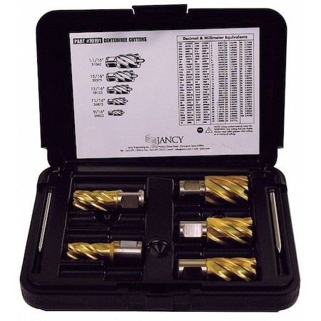 Annular Cutter Set TiN, 1 In Cut D, 5 Pc MPN:63134999012