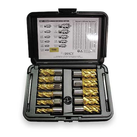 Annular Cutter Set TiN, 1 In Cut D, 11 Pc MPN:63134999022