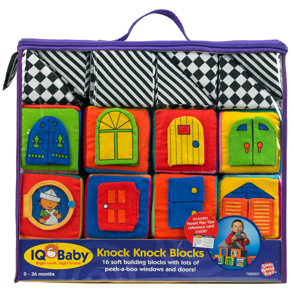 Small World Toys Knock-Knock Blocks, Multicolor, Set Of 16 Blocks MPN:SWT7068300