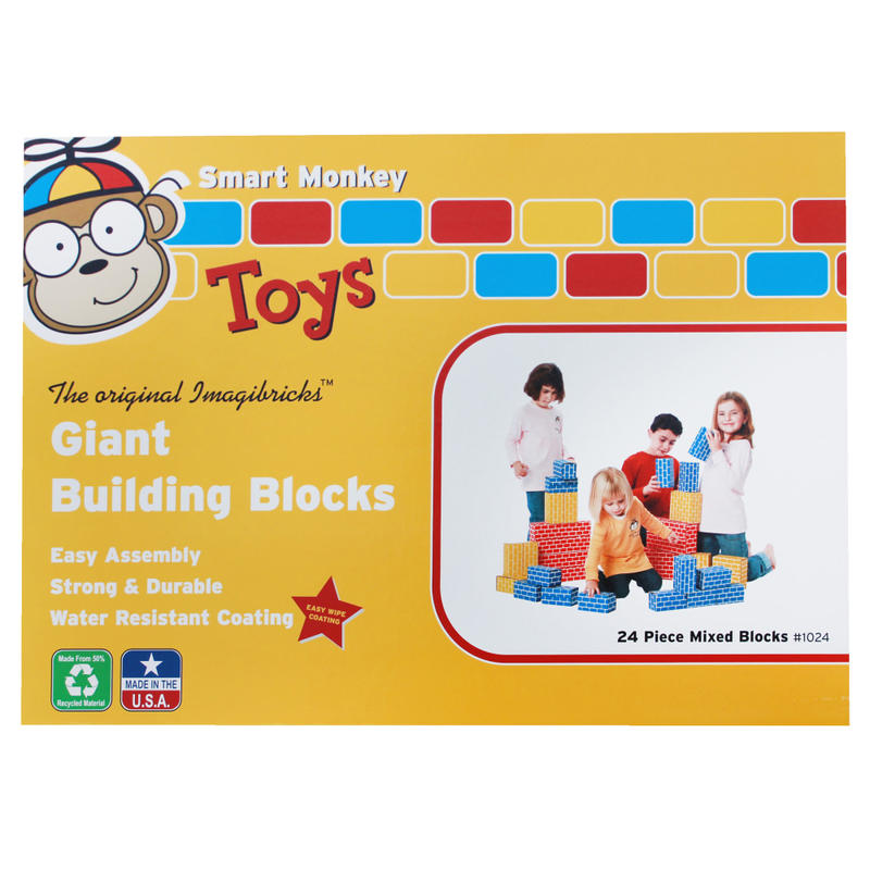 Smart Monkey ImagiBRICKS Giant 24-Piece Building Block Set MPN:IMA1024