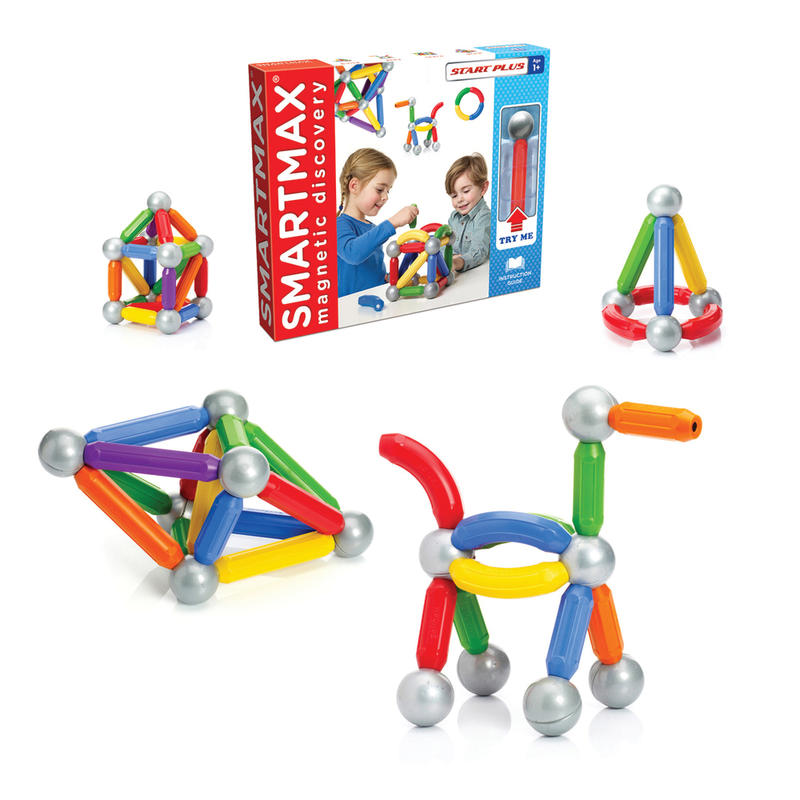 Smart Toys and Games SmartMax Magnetic Discovery Start Plus 30-Piece Set, Multicolor MPN:SMX310US