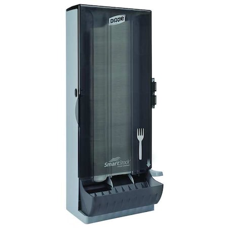 Fork Dispenser, Smoke, Capacity 120 MPN:SSFPD120