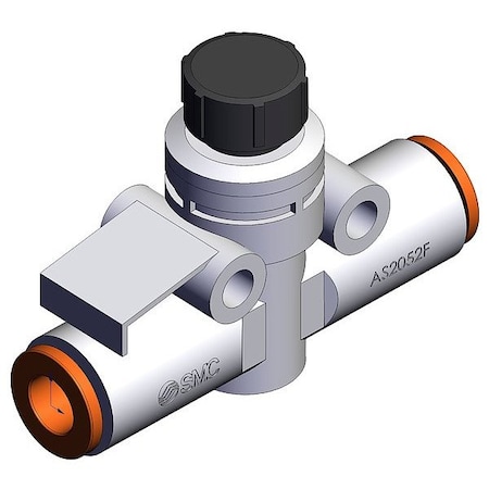 Speed Control, 1/4 in Valve, Knob, Brass MPN:AS2052F-07A