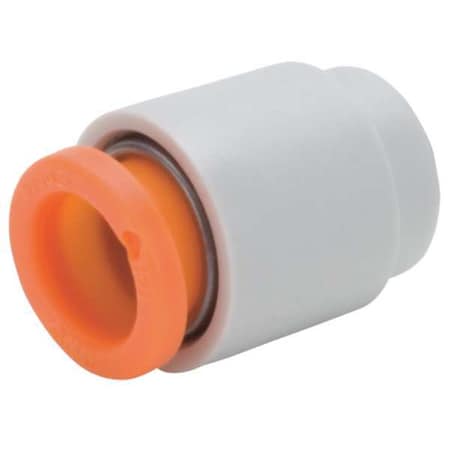 Push-Fit Fitting Cap, Tube, 3/8 in Tube OD, Plastic MPN:KQ2C11-00A