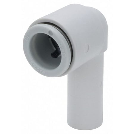 Push-Fit Elbow Fitting, Push-to-Connect x Push-to-Connect, 10mm Tube OD, Plastic MPN:KQ2L10-99A
