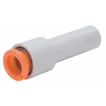 Push-Fit Adapter Fitting, Push-to-Connect x Push-to-Connect, 1/8 in Tube OD, Plastic MPN:KQ2R01-03A