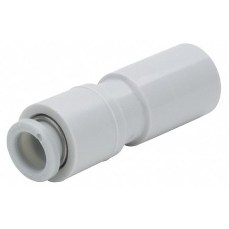 Push-Fit Adapter Fitting, Push-to-Connect x Push-to-Connect, 4mm Tube OD, Plastic MPN:KQ2R04-10A