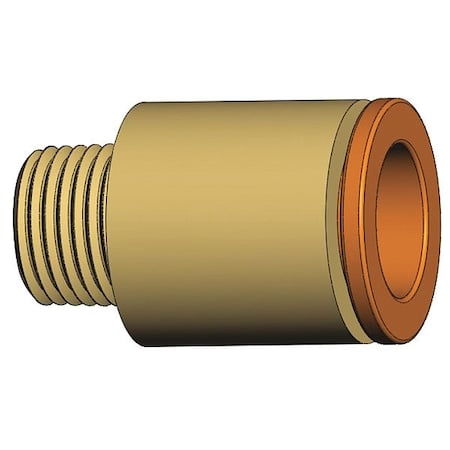 Push-Fit Adapter Fitting, Push-to-Connect x MNPT, 3/8 in Tube OD, 1/8 in Pipe Size, Plastic MPN:KQ2S11-34AS