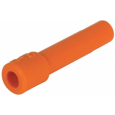 Push-Fit Fitting Plug, 5/16 in Tube Size, Polybutylene Terephthalate, Orange MPN:KQ2P-09