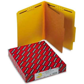 Smead® Pressboard Classification Folders Letter Four-Section Yellow 10/Box 13734