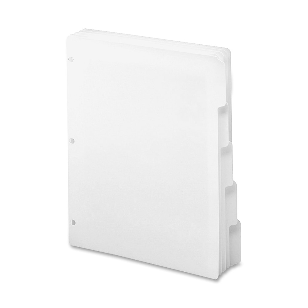 Smead 3-Ring Binder Index Dividers, 5-Tab, 11in x 8 1/2in, White, Pack Of 20 Sets (89415) MPN:89415