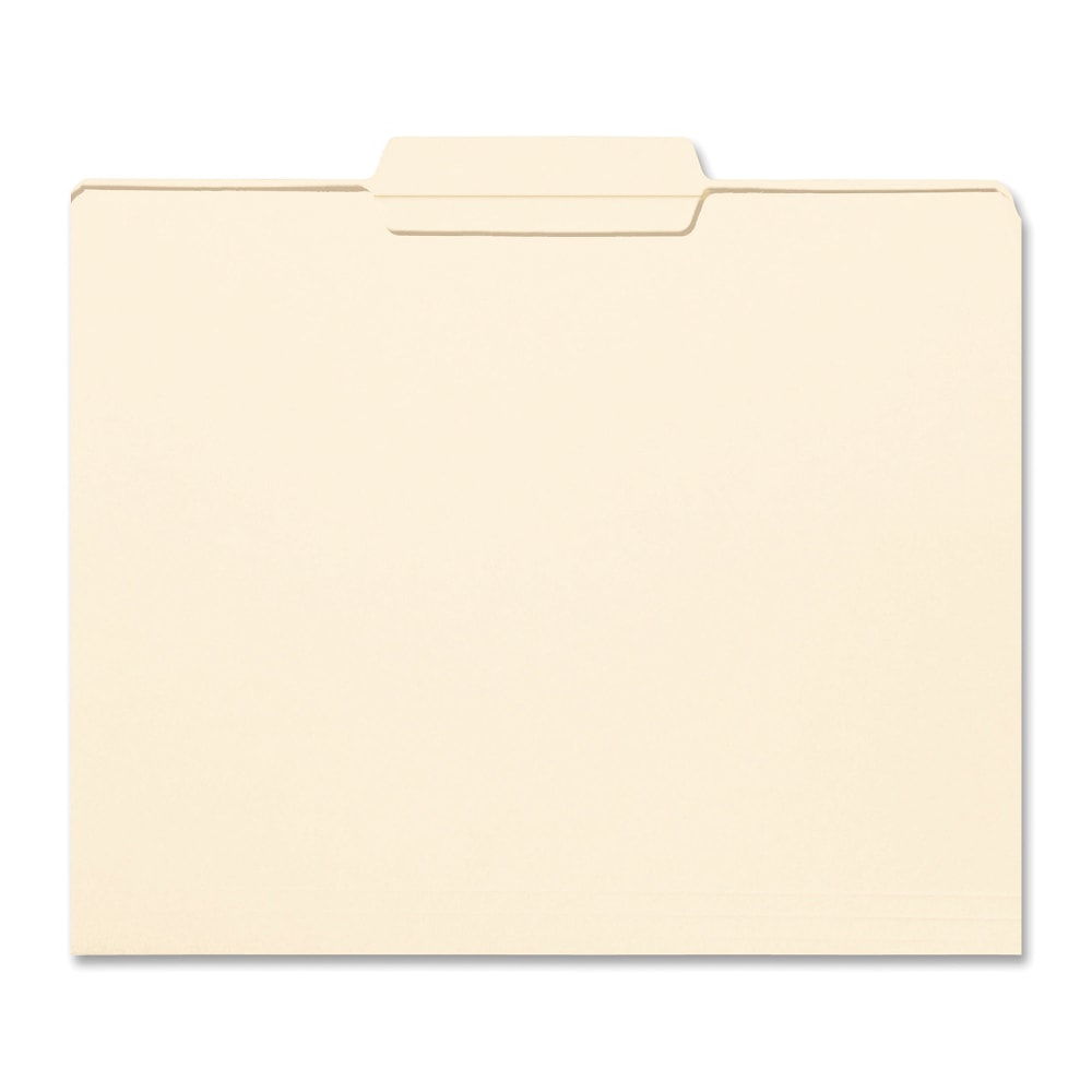 Smead File Folders, Letter Size, 1/3 Cut, Center Tab Cut, Manila, Box Of 100 MPN:10336