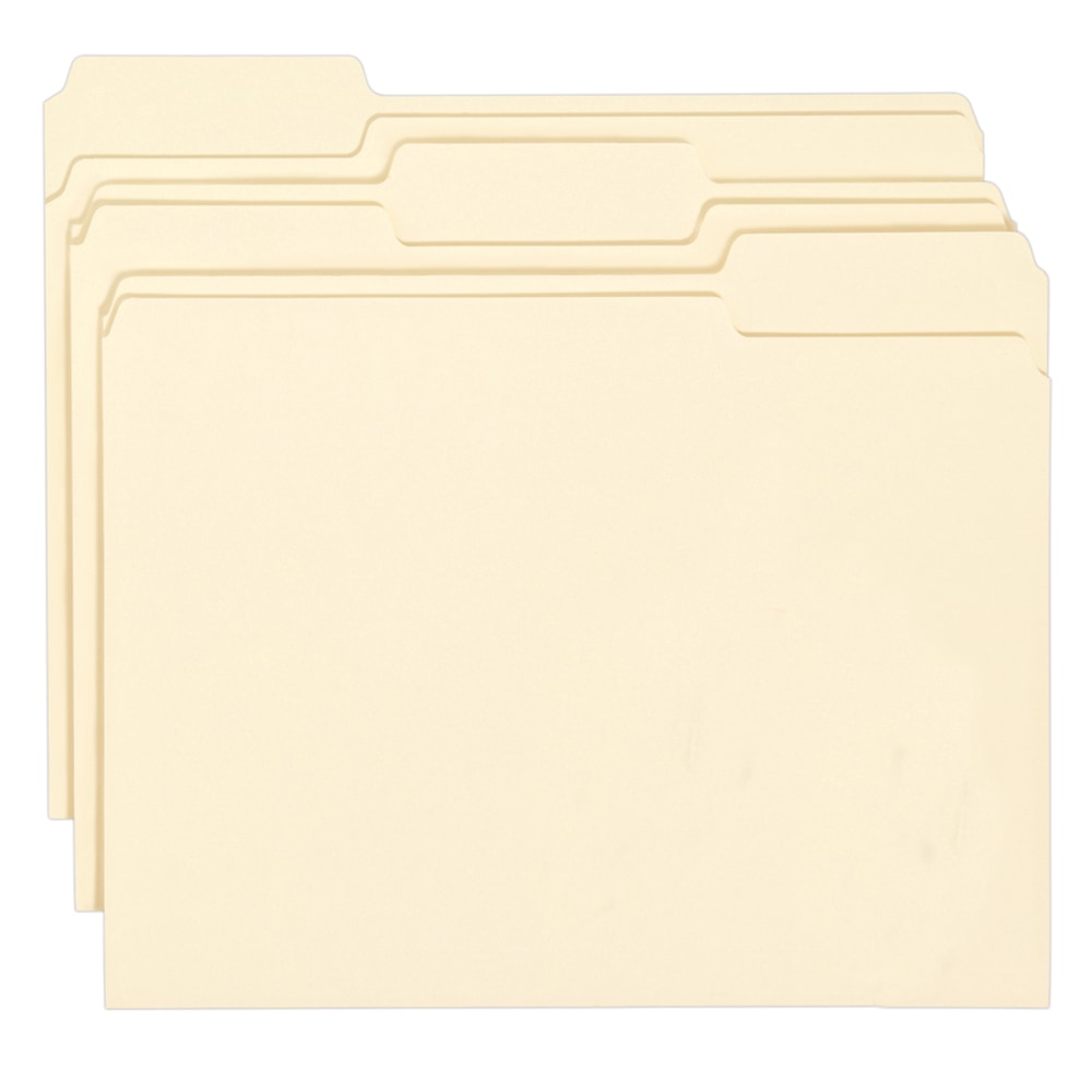 Smead Manila Folders With Antimicrobial Protection, Letter Size, 1/3 Cut, Box Of 100 MPN:10338