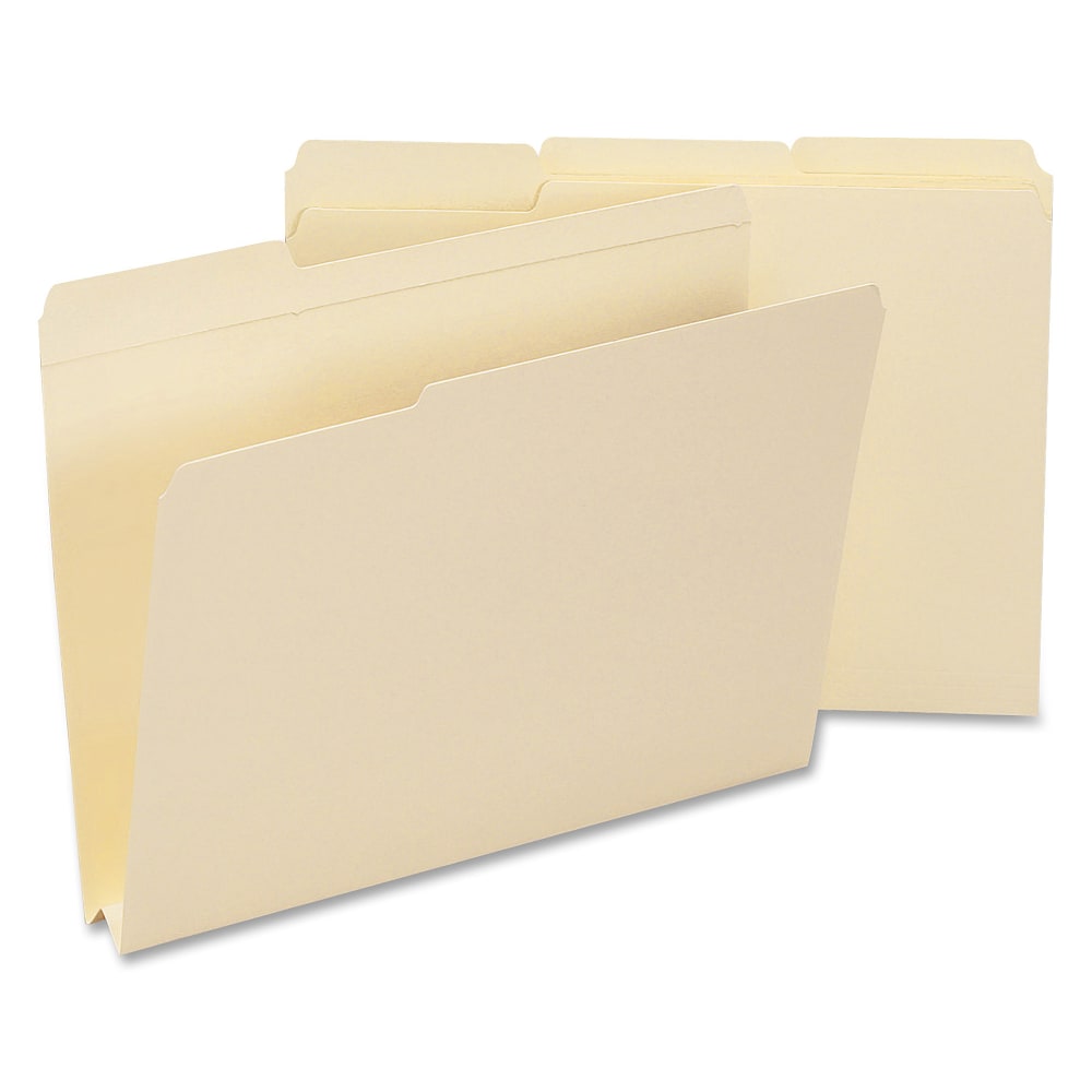 Smead Heavyweight Top-Tab Expansion Folders, Letter Size, Manila, Box Of 50 MPN:10405