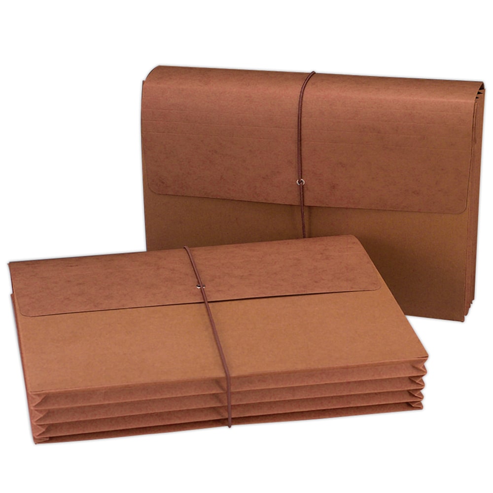 Smead Expanding Wallet, 3 1/2in Expansion, 10in x 15in, 30% Recycled, Redrope MPN:1056EL