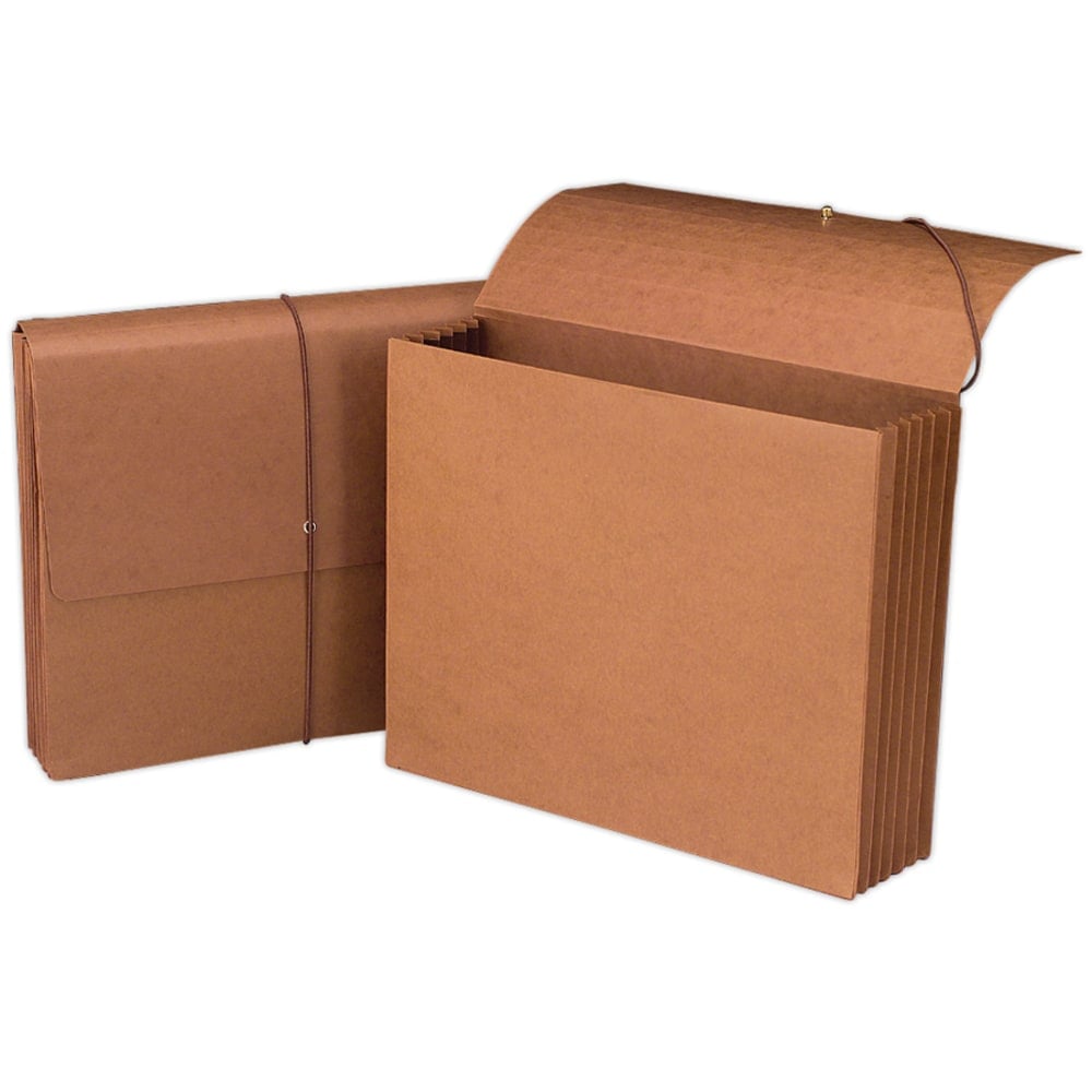 Smead Expanding Wallet, 5 1/4in Expansion, 11 3/4in x 9 1/2in, 30% Recycled, Redrope MPN:1073GL