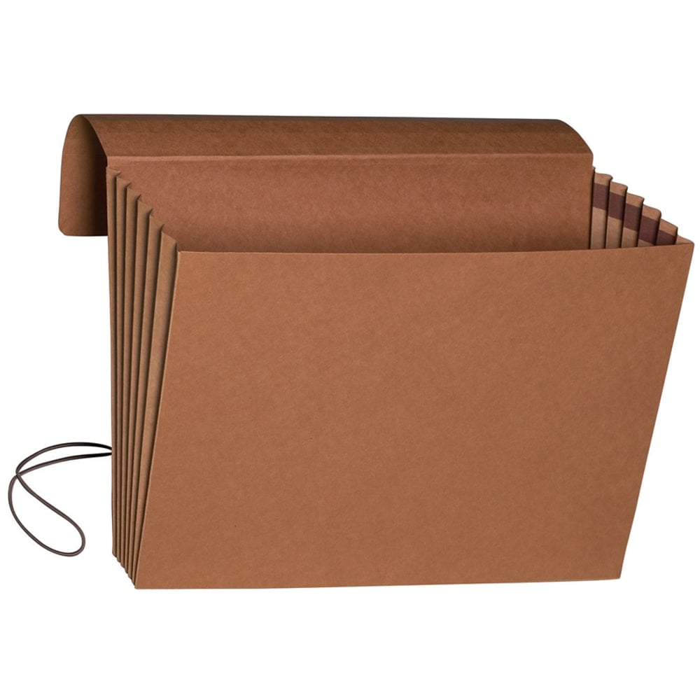 Smead Expanding Wallet, 5 1/4in Expansion, 10in x 15in, 30% Recycled, Redrope MPN:1076GL
