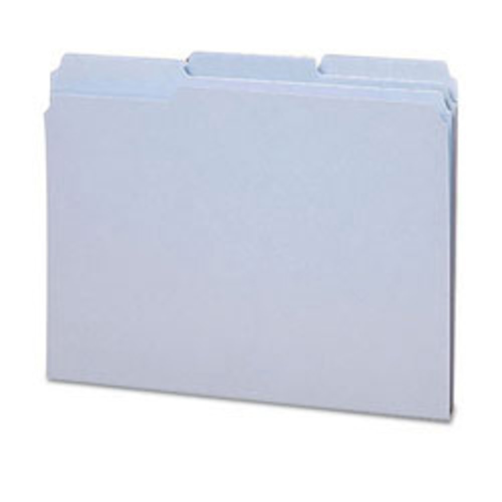 Smead 1/3-Cut 2-Ply Color File Folders, Letter Size, Gray, Box Of 100 MPN:12334