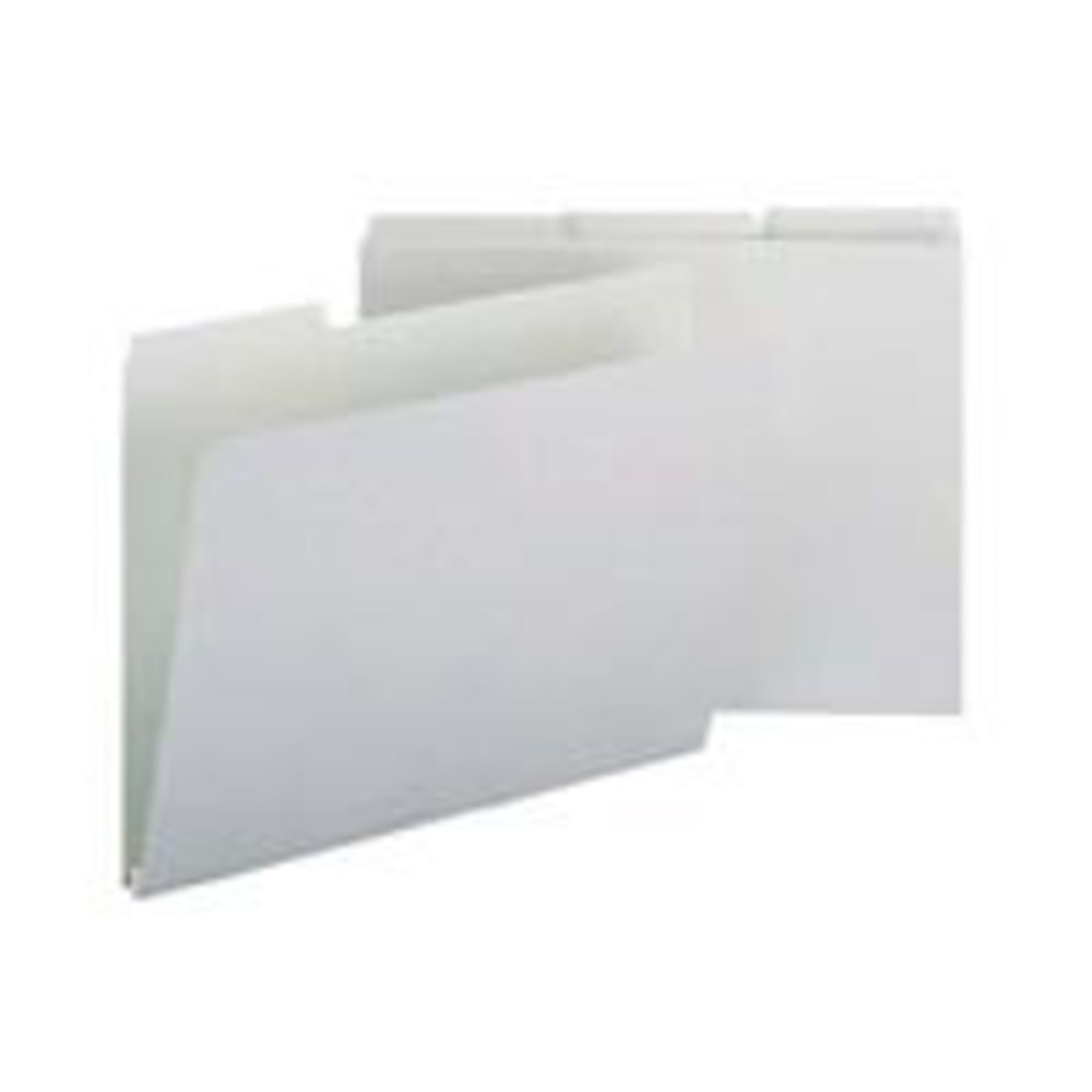 Smead Pressboard Top-Tab Folders, 1/3 Cut, 11 3/4in x 9 1/2in, Gray/Green, Pack Of 25 MPN:13230