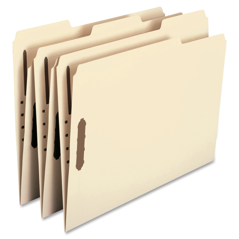 Smead 2-Ply Manila Folders With Fasteners, Letter Size, 100% Recycled, Manila, Box Of 50 MPN:14547