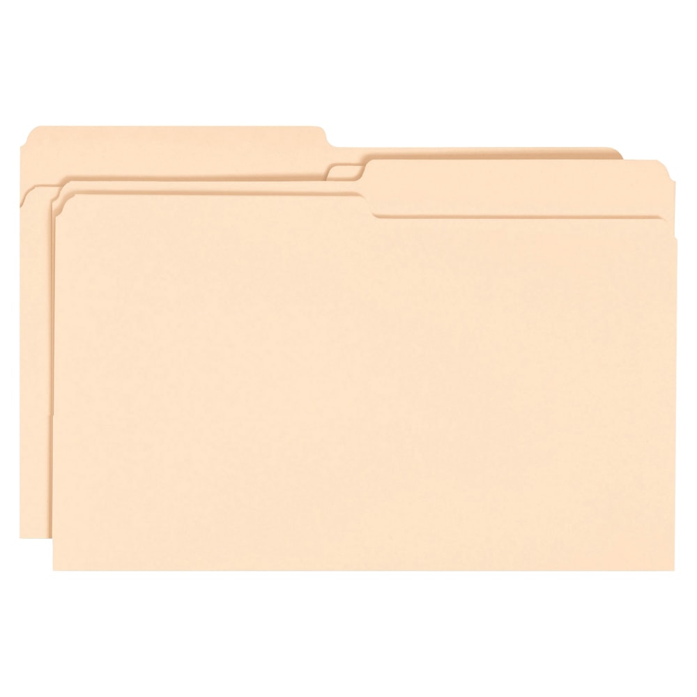 Smead Manila File Folders, Legal Size, 1/2 Cut, Box Of 100 MPN:15320