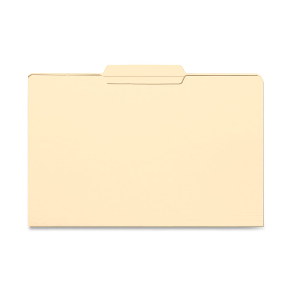 Smead File Folders, Legal Size, 1/3 Cut, Center Tab Cut, Manila, Box Of 100 MPN:15336