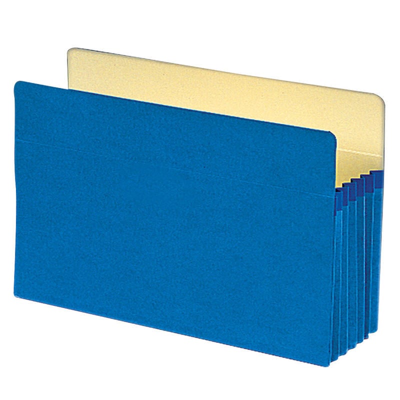 Smead Color File Pockets, 5 1/4in Expansion, 9 1/2in x 14 3/4in, Blue MPN:1536G-BE EA