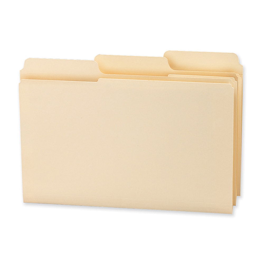 Smead 1/3-Cut 2-Ply SuperTab File Folders, Legal Size, Manila, Box Of 100 MPN:15395