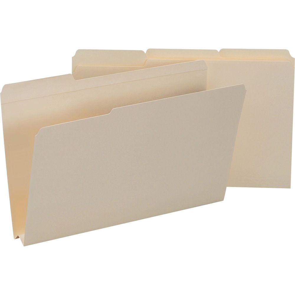 Smead Heavyweight Top-Tab Expansion Folders, Legal Size, Manila, Box Of 50 MPN:15405