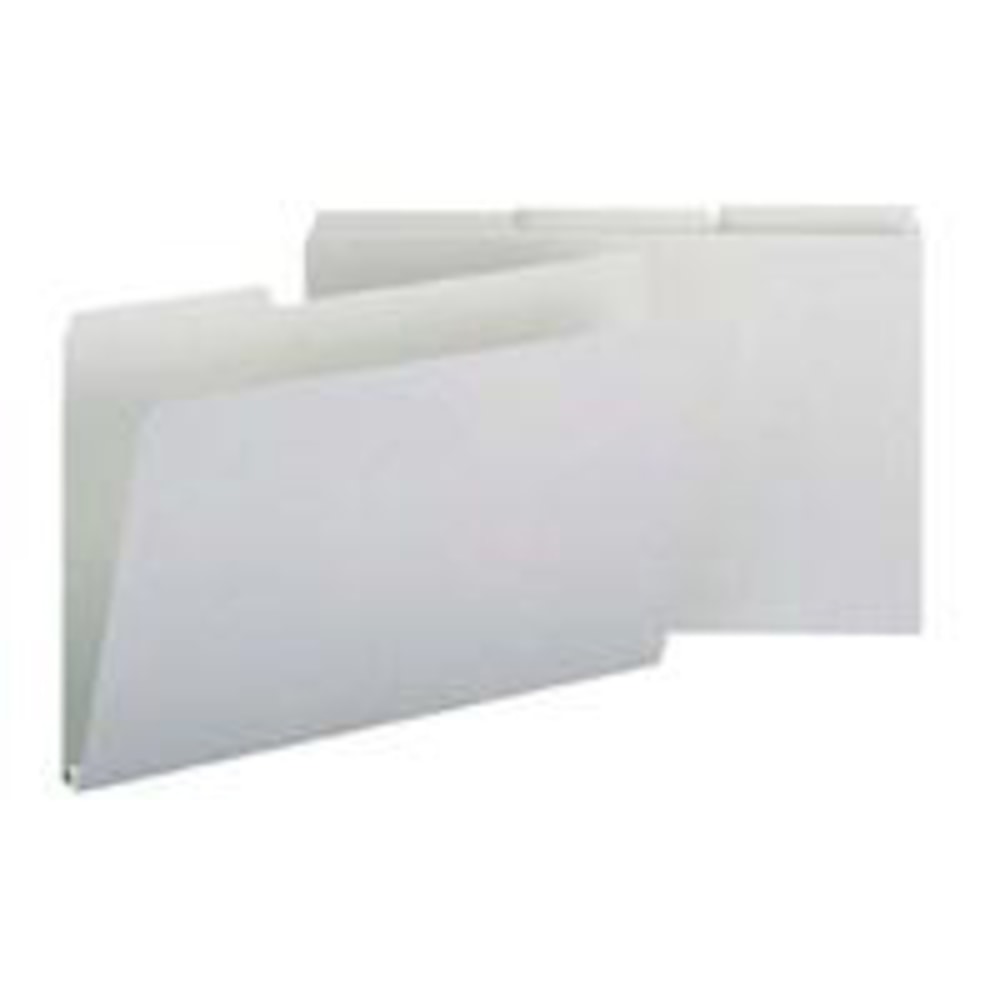 Smead Pressboard Top-Tab Folders, 1/3 Cut, 14 3/4in x 9 1/2in, Gray/Green, Pack Of 25 MPN:18230