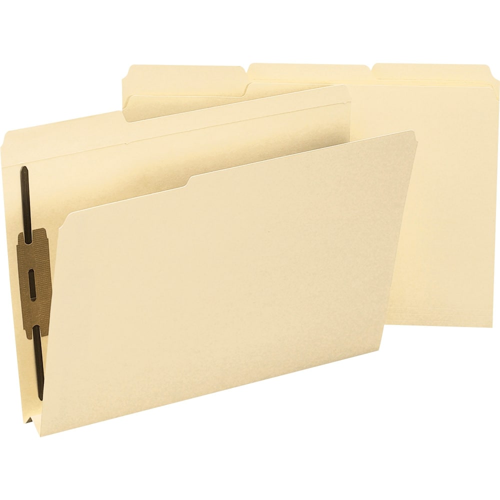 Smead 2-Ply Manila Fastener Folders, Legal Size, Box Of 50 MPN:19595