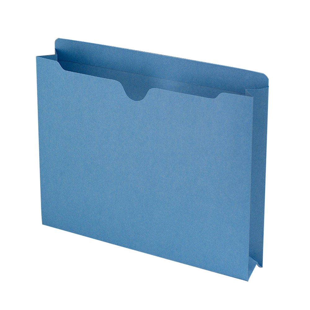 Smead Expanding Reinforced Top-Tab File Jackets, 2in Expansion, Letter Size, Blue, Box Of 50 MPN:2-4920BE