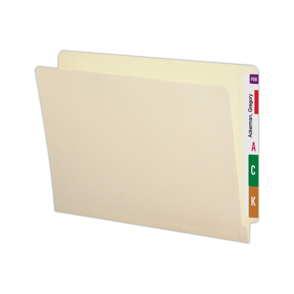 Smead End-Tab Folders, Straight Cut, Letter Size, 100% Recycled, Manila, Pack Of 100 MPN:24160