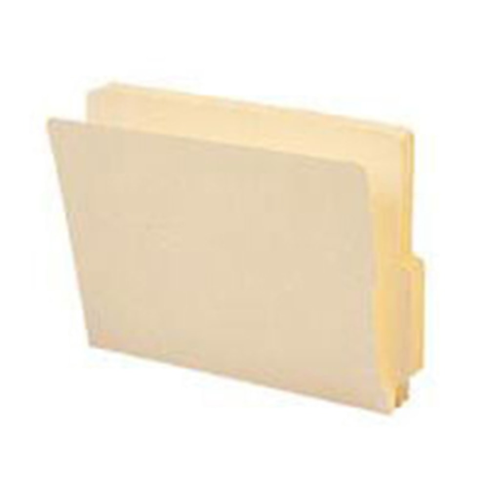 Smead Manila Reinforced End-Tab Folders, Straight Cut, Letter Size, Pack Of 100 MPN:24179