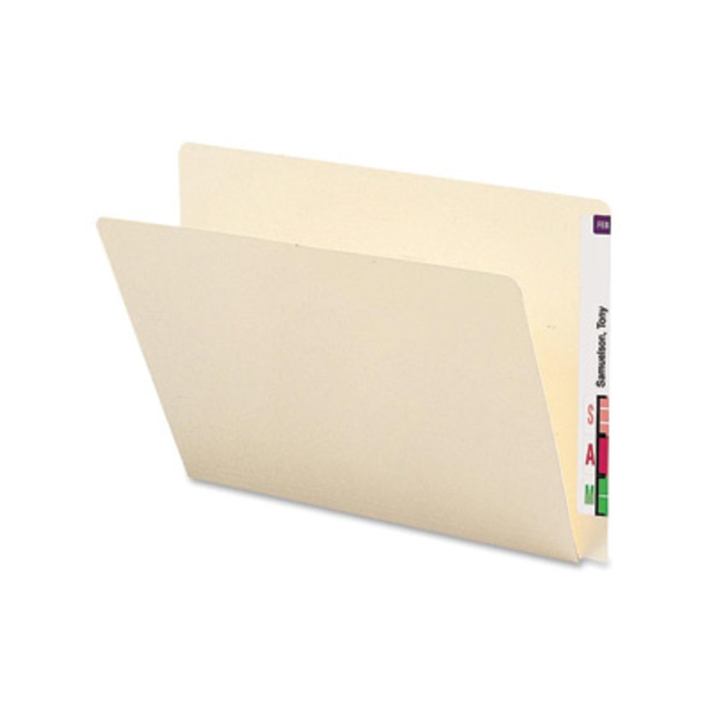 Smead Extended End Tab Folders, 8-1/2in x 11in, Letter Size, Manila, Box Of 100 Folders MPN:24250