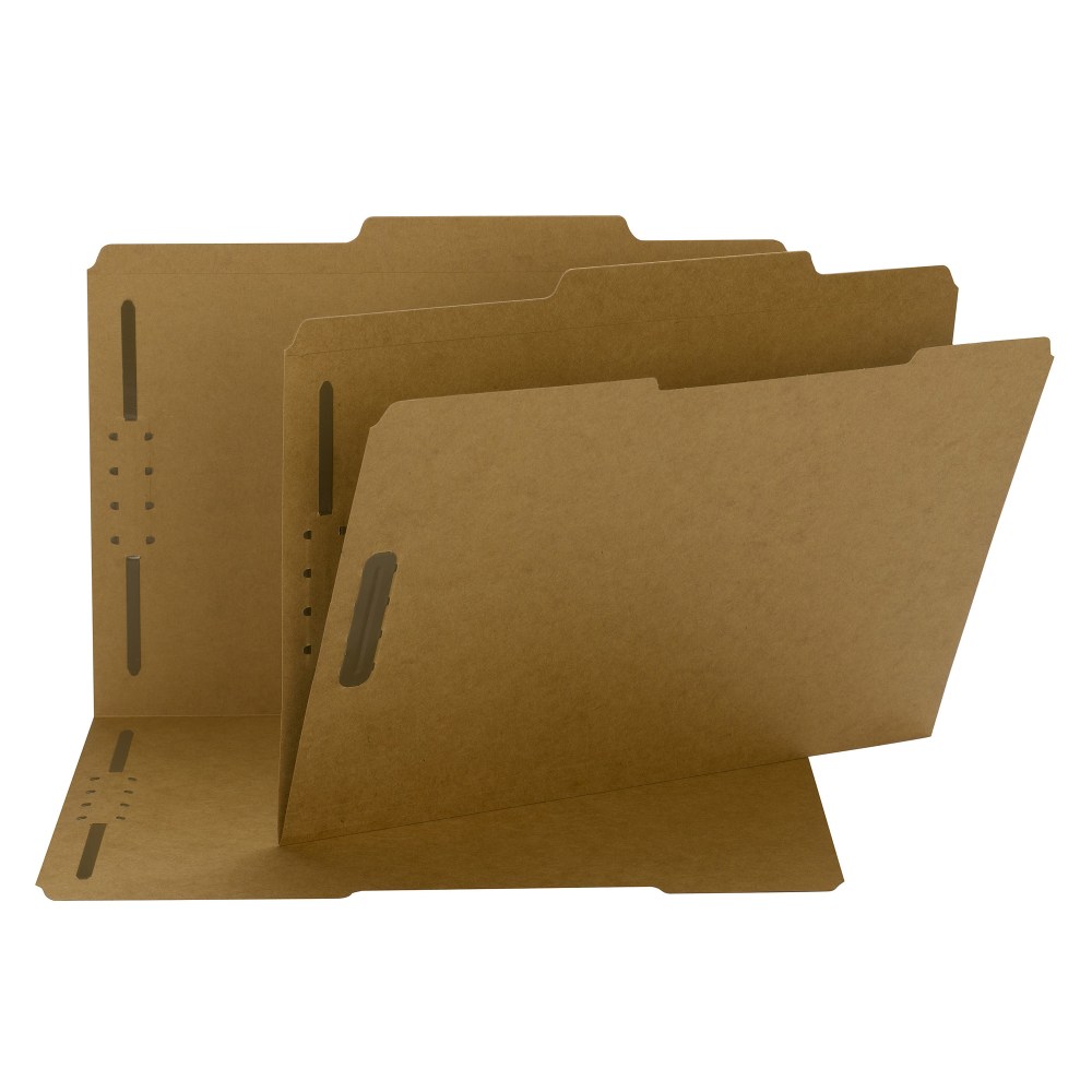 Smead Kraft Reinforced Tab Fastener Folders, 3/4in Expansion, 8 1/2in x 14in, Legal, Brown, Box of 50 MPN:2K2-1525CAK-1&3