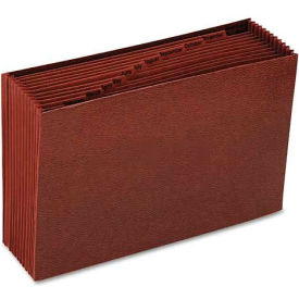 Smead® Jan-Dec Open Accordion Expanding File 12 Pocket Legal Leather-Like Redrope 70490