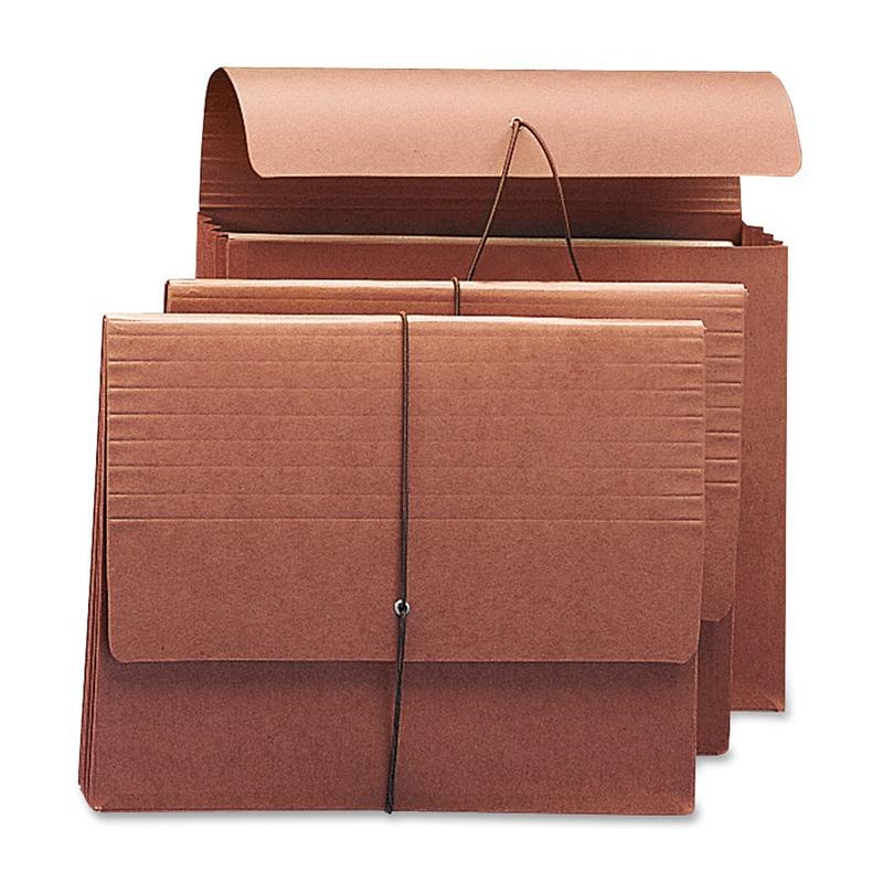 Smead Redrope Expanding Wallets With Elastic, Letter Size, 3 1/2in Expansion, 30% Recycled, Redrope, Pack Of 10 MPN:71105