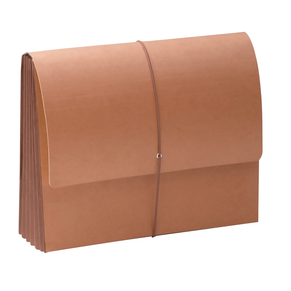 Smead TUFF Expanding Wallets, 5 1/4in Expansion, Extra Wide Letter Size, 30% Recycled, Redrope, Pack Of 10 MPN:71164