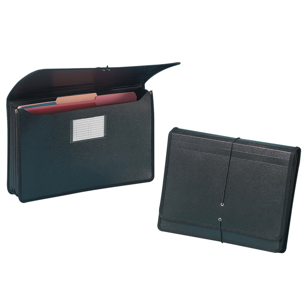 Smead Poly Premium Wallet, 5 1/4in Expansion, Letter Size, 13 1/2in x 10 1/4in, Black MPN:71500