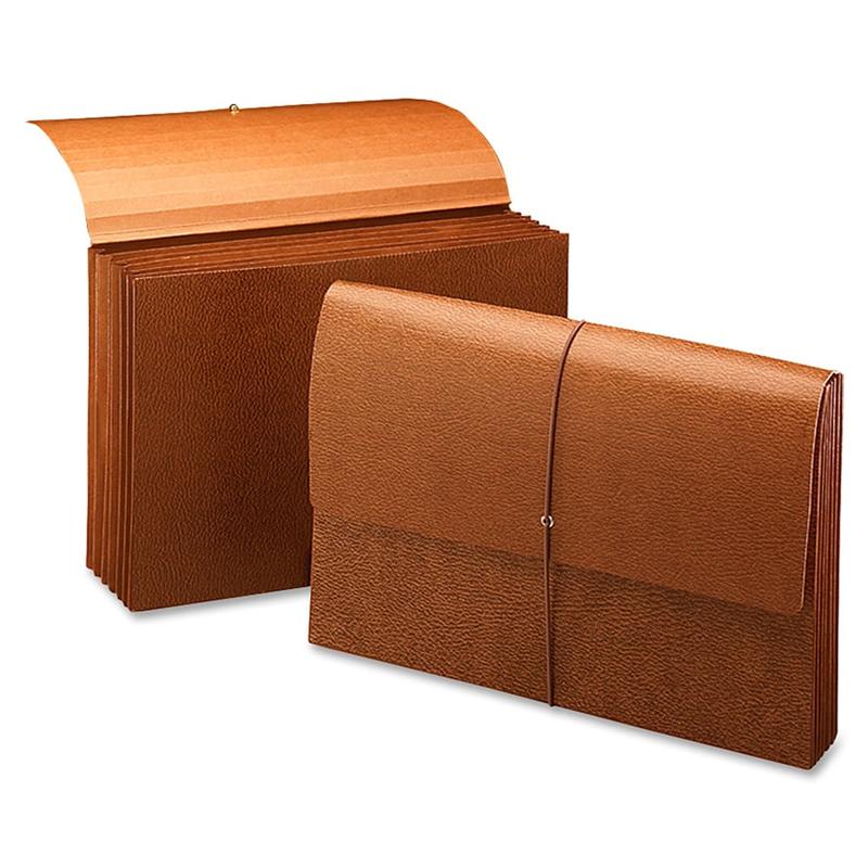 Smead Expanding Wallet, Legal Size, 5 1/4in Expansion, 30% Recycled, Redrope MPN:72375