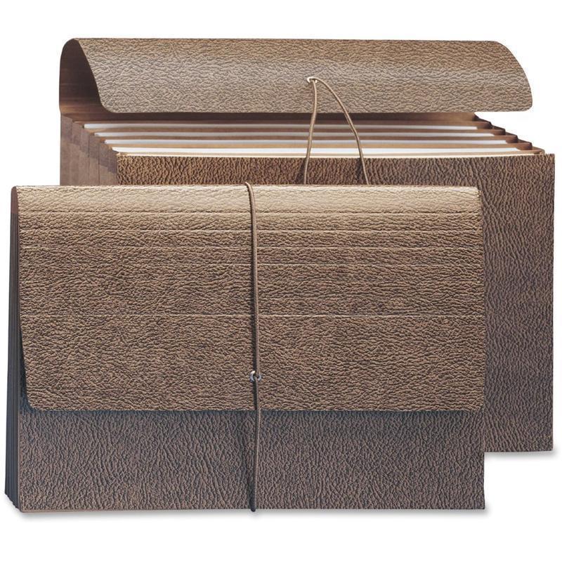 Smead Leather-Like Partition Wallets, 5 1/4in Expansion, Legal Size, Redrope, Box Of 10 Wallets MPN:72475