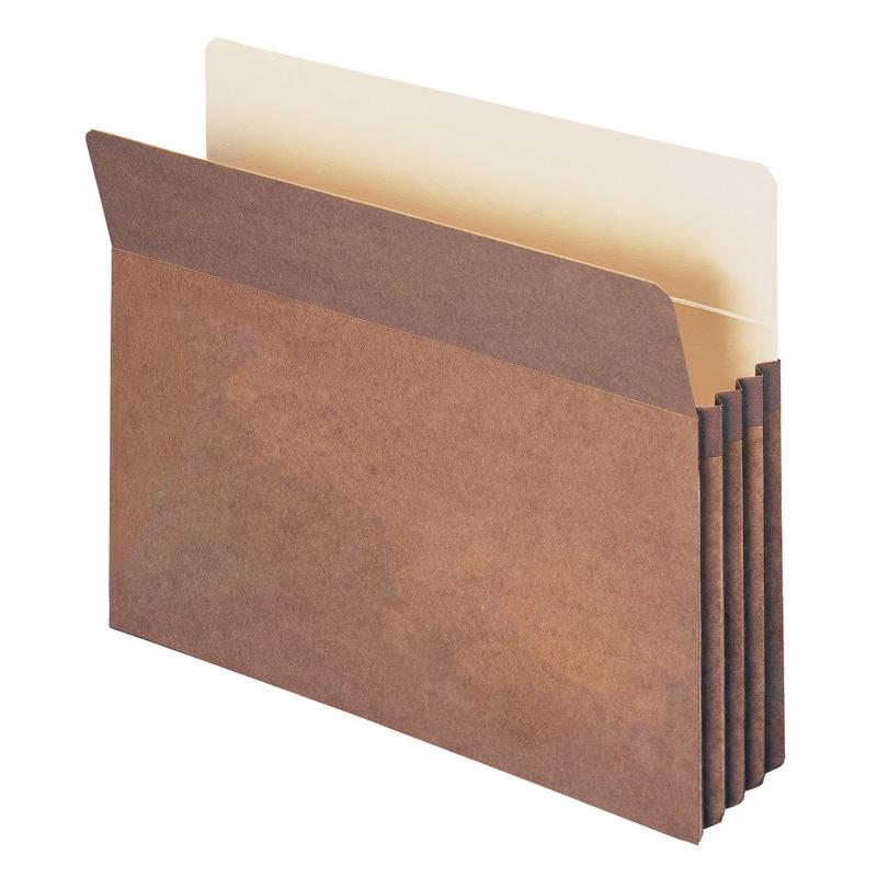 Smead Expanding File Pockets, 3 1/2in Expansion, Letter Size, 100% Recycled, Redrope, Box Of 25 MPN:73205