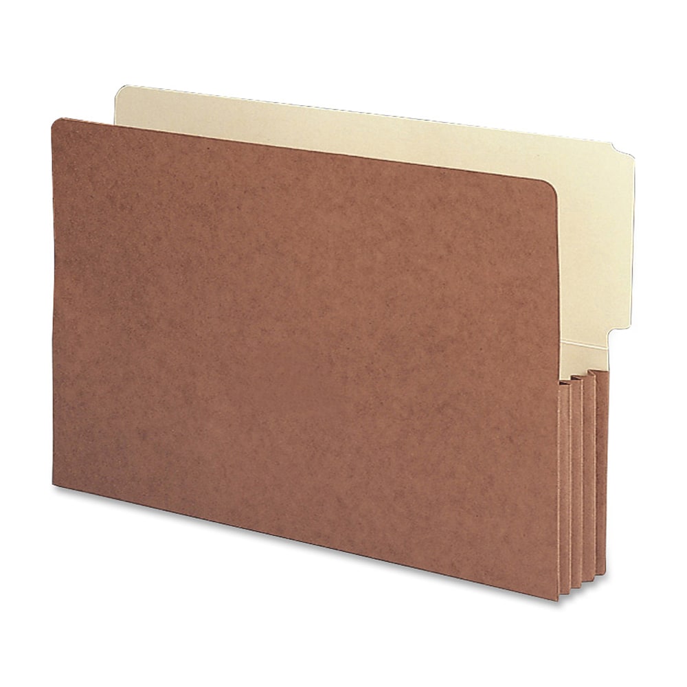 Smead Redrope End-Tab File Pockets, Legal Size, 3 1/2in Expansion, 30% Recycled, Redrope, Box Of 10 MPN:74624