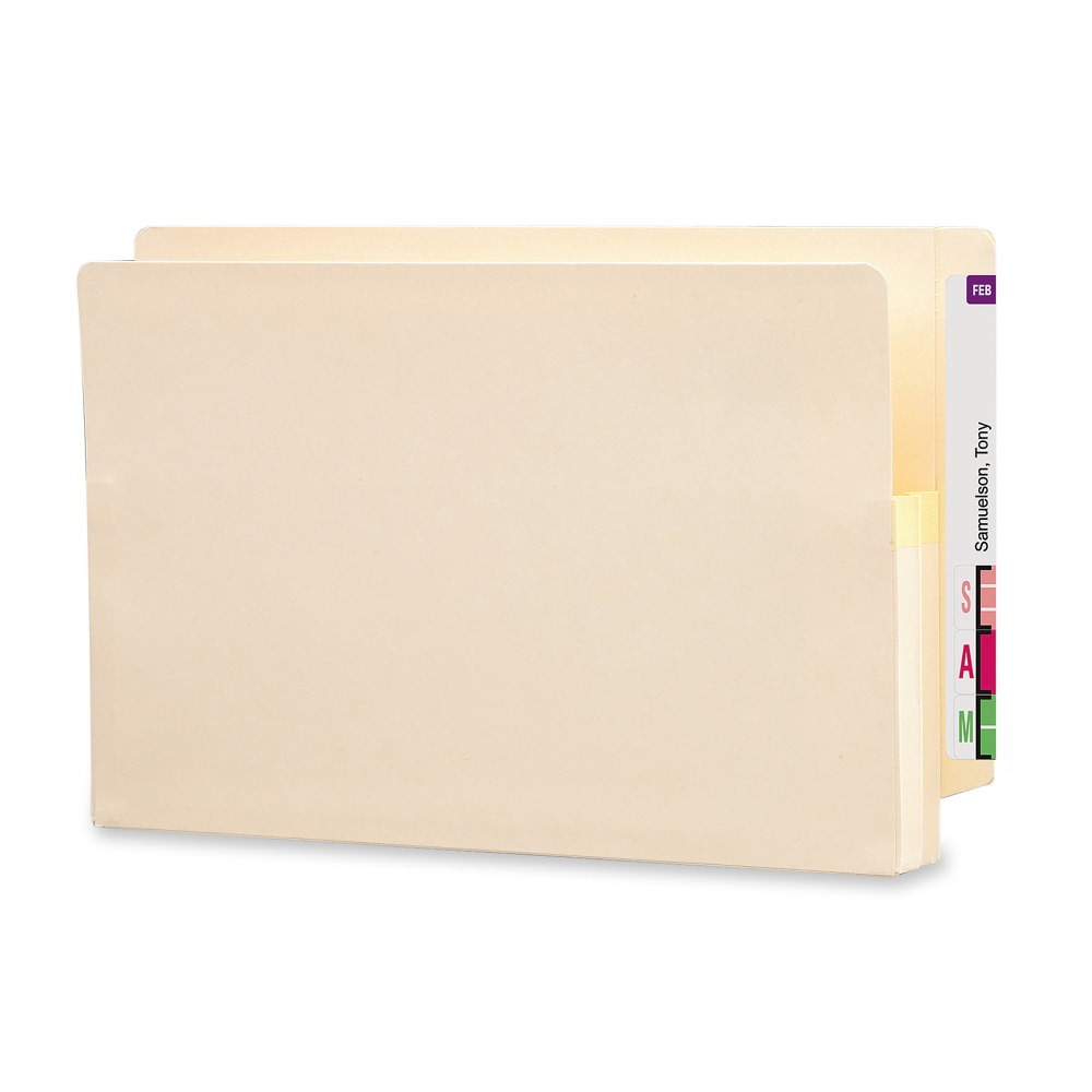 Smead End-Tab File Pockets, Legal Size (8 1/2in x 14in), 1 3/4in Expansion, Manila, Box Of 25 MPN:76114