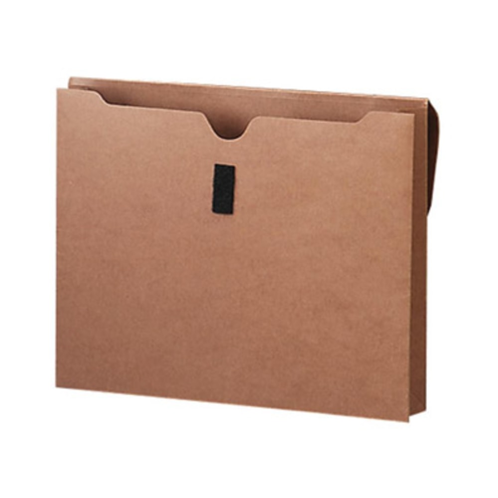 Smead Expanding Wallet With Hook-And-Loop Closure, 2in Expansion, 10in x 15in, Redrope MPN:77145